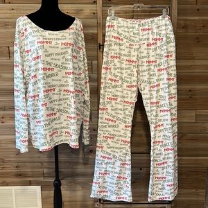 LITTLE NAVY Personalized Christmas Pyjama Set - Adult Womans